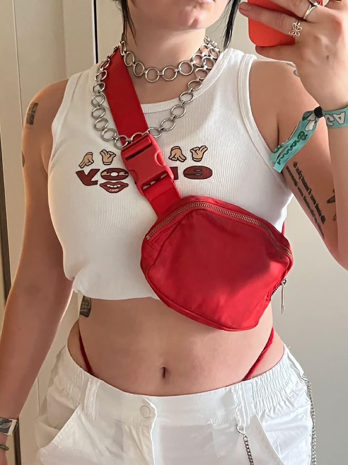 Women's with adjustable waistband, fashionable running and hiking waist bag_voghion.com