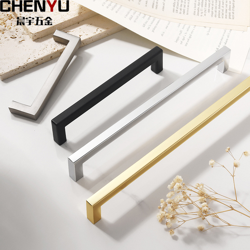 Ручка для шкафа Chenyu A118 черная 96мм