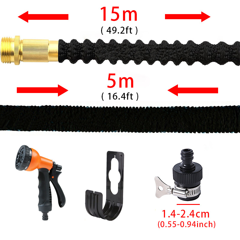 Tubo de agua retráctil conjunto de alta presión tubo de lavado de automóviles pistola de agua jardín riego de flores y verduras mangueras retráctiles mágicas image 22