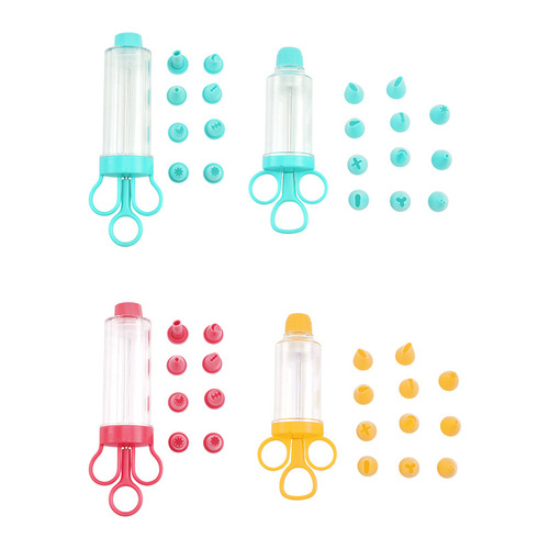 pp cake decorating gun set, cream cookie decorating nozzle baking tool, cream nozzle set