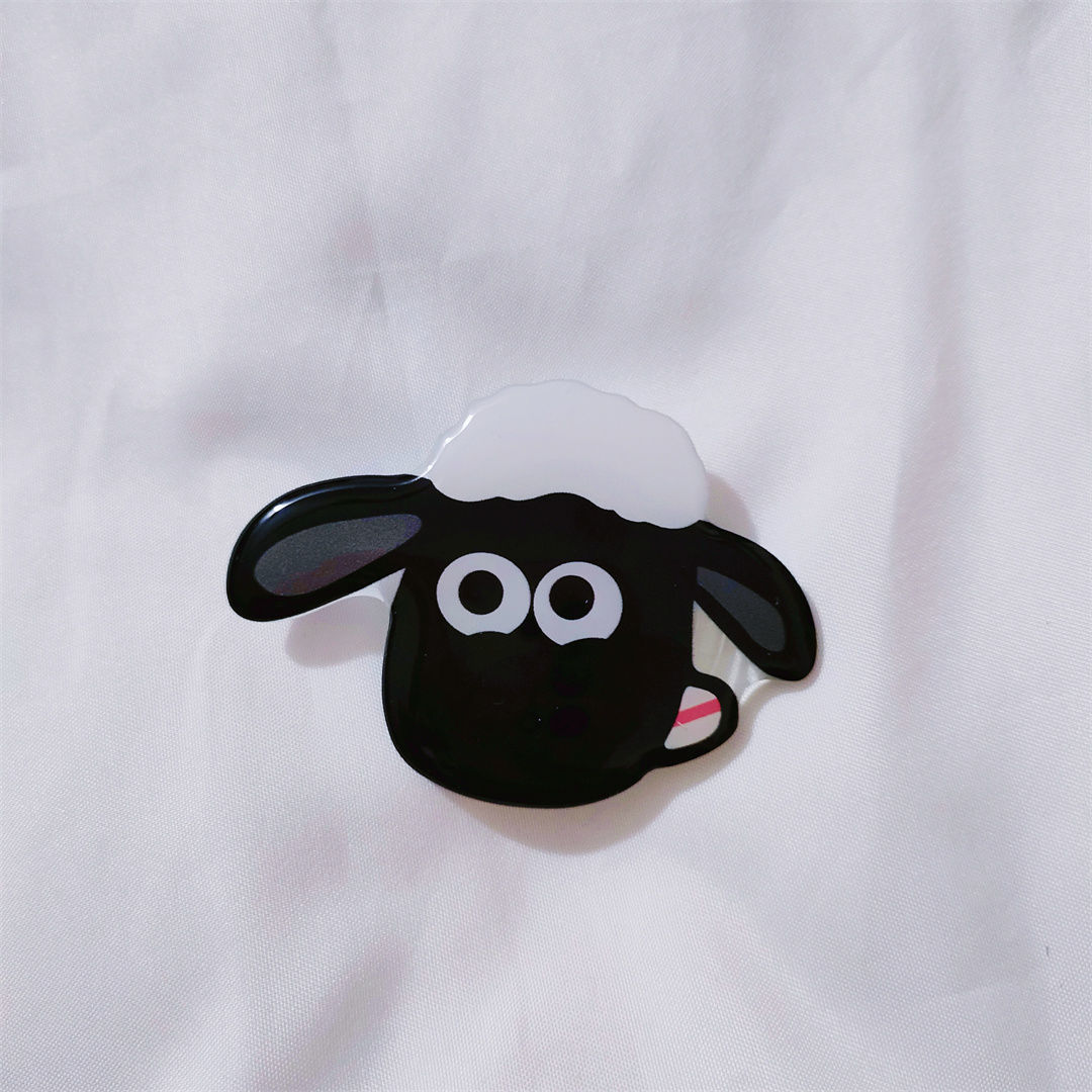 Corea del Sur ins estilo blanco pato epoxi airbag soporte lindo soporte plegable retráctil pasta dedo hebilla soporte del teléfono móvil