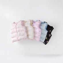 2025新款秋冬90白鸭绒婴儿保暖背心中小童男女宝宝轻薄羽绒马甲爆
