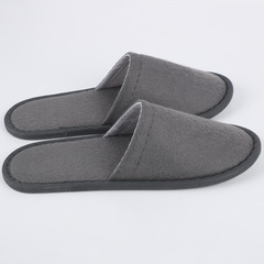 Hotel Guest Room Disposable Slippers Travel Home Welcome Slippers High-Grade Hairy Fabric Slippers Breathable Comfort Slippers