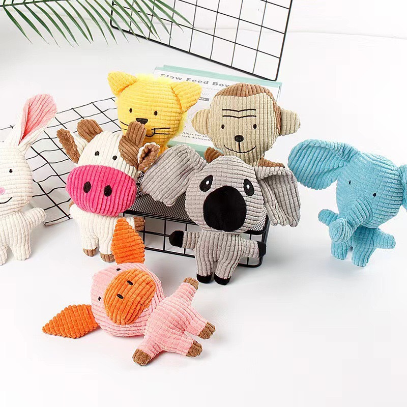 Dog Plush Toy Blue Elephant, Bite-Resistant, Teeth-Grinding, Self-Entertaining, Boredom-Relieving Toy for Small and Medium-Sized Dogs, Pet Sound-Making Toy