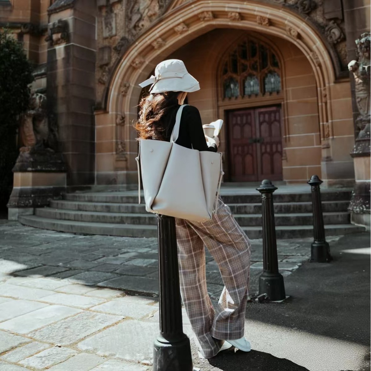 [재고] 국경 간 뉴 폴린 폴린 젠토 백 프랑스 니치 대용량 싱글 숄더 언더암 여성용 가방