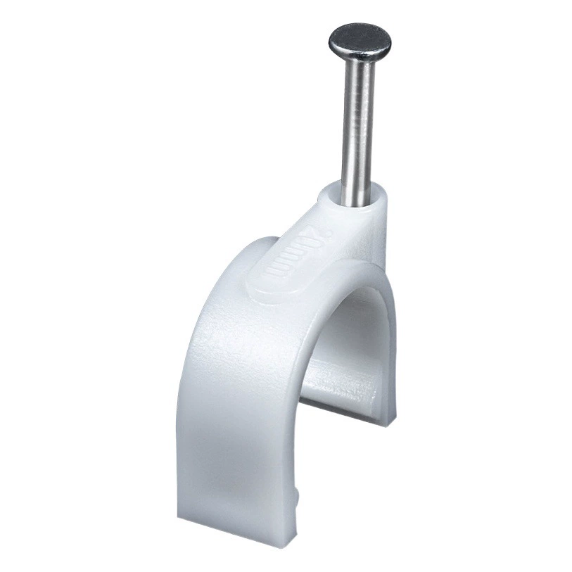 Стальная ногтевая линия крепежная деталь провода телефона пряжки провода нейлона карты 4-50 мм квадратная круглая пластиковая