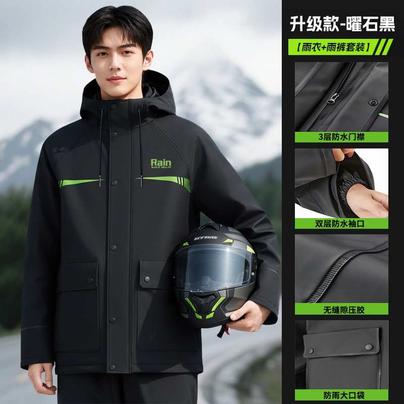 Impermeable para Motociclistas, Impermeable para Adultos, Impermeable de Dos Piezas, Traje para Hombre, Impermeable de Cuerpo Completo para Repartidores