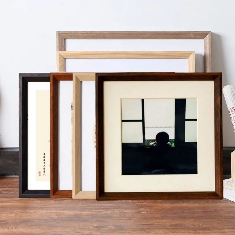 Solid Wood Picture Frame, Square Cross-Stitch Framing Kit, DIY Desktop or Wall-Mounted, Suitable for Children, Corporate Purchasing Exclusive Supply