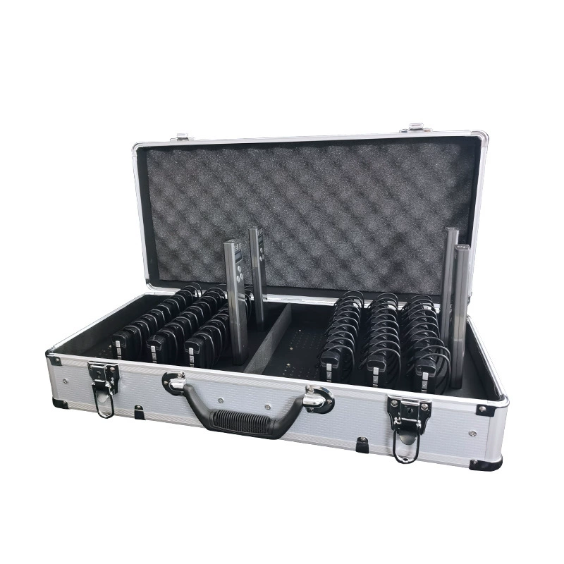 Wireless tour guide explanator charging box-64 holes -ATG_C64