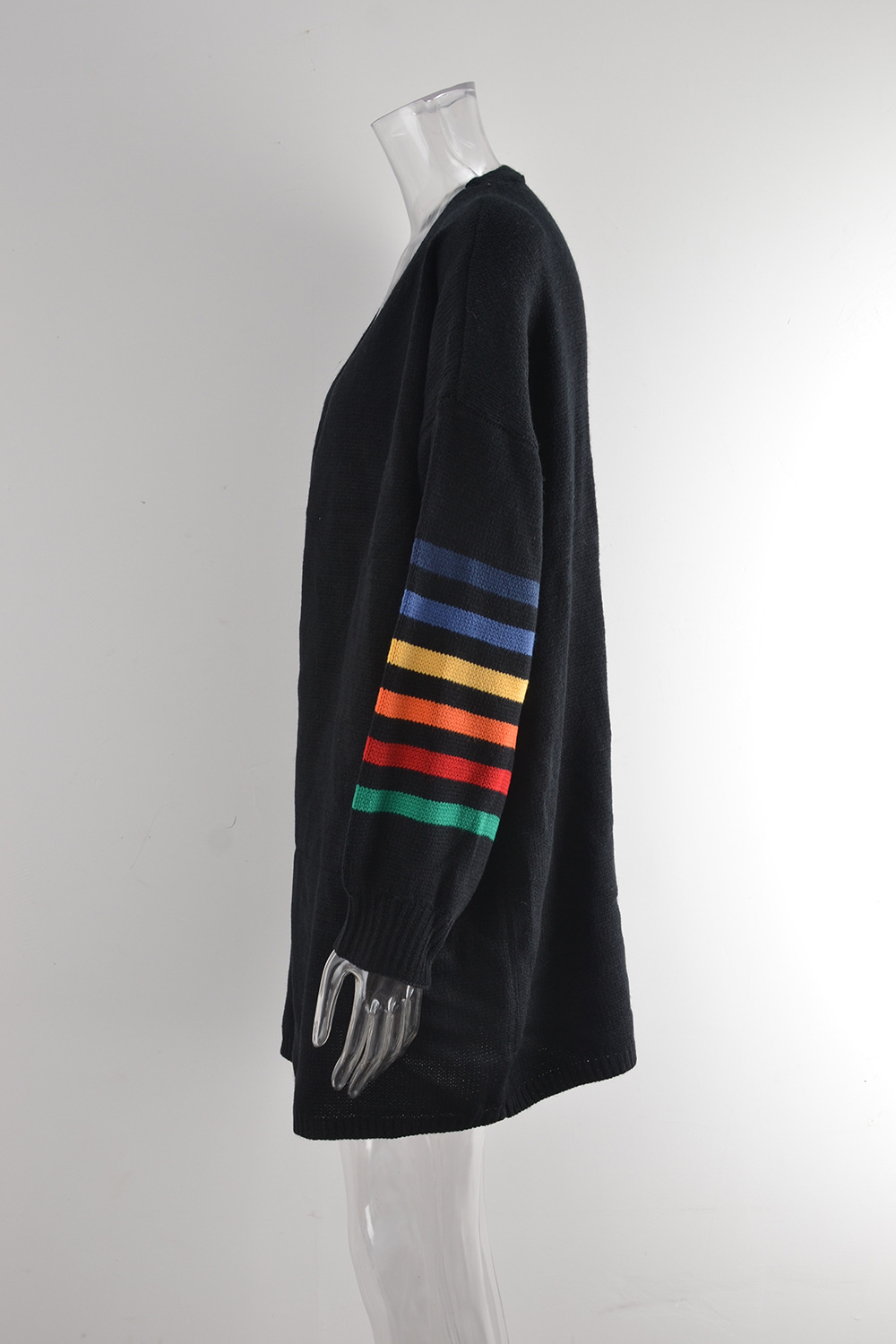 Women's Clothing patchwork loose large size sweater sweater jacket _voghion.com