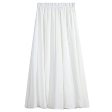 棉麻阔腿裤女高腰垂感夏季薄款褶皱a字百褶半身裙小个子白色裙裤