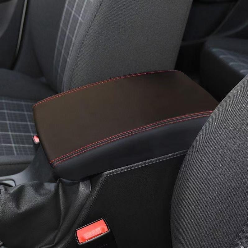 Cross-Border Applicable Skoda Octavia Armrest Box Cover Leather Case Special Central Control Armrest Box Leather Protection Car Decoration