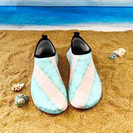 2025男女印花室内运动鞋轻便健身鞋软底跑步机瑜伽鞋外贸沙滩速干