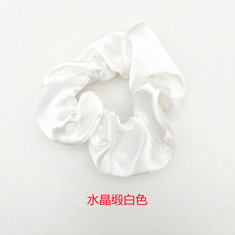 水晶缎大肠圈白色