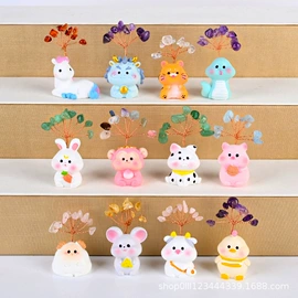 水晶工艺品;招财摆件;手链