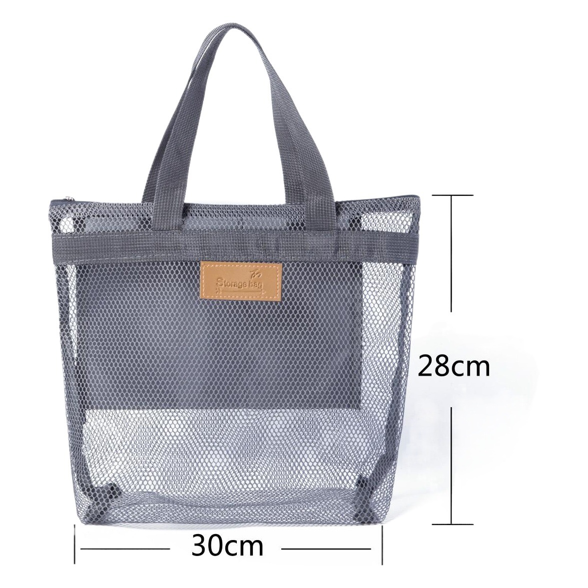 Cross-Border Travel Beach Bag Storage Bag Portable Outdoor Toiletry and Swimming Bag Mesh Storage Bag Travel Bag