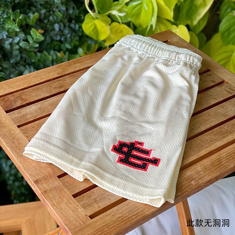 Pantalones deportivos estadounidenses para hombres y mujeres, pantalones de acondicionamiento de verano, pantalones de malla transpirables, sueltos, secos rápidos, pantalones de pareja.