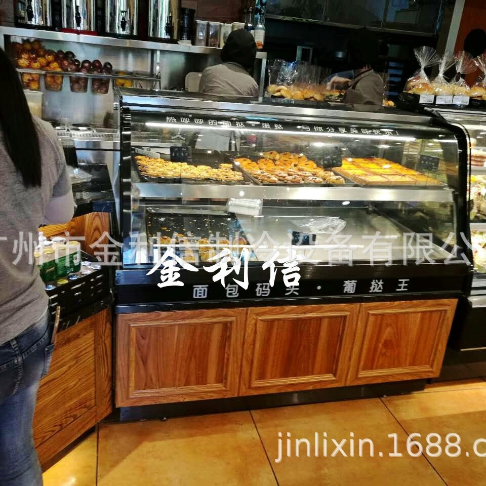 供应木质糕点桃酥保温展示柜奶油芝士包干点陈列热酥柜酥饼电热柜