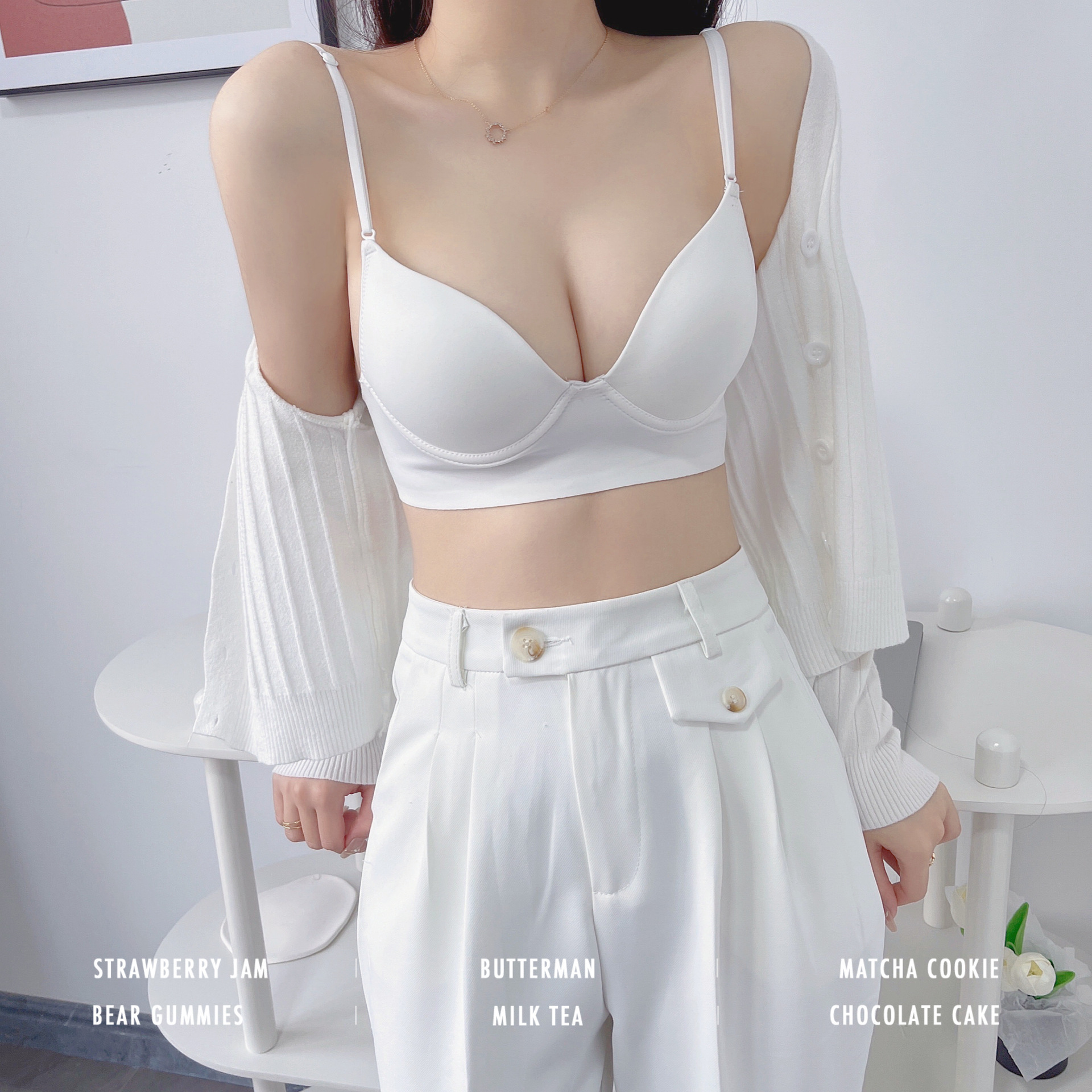Venta directa de fábrica Comercio electrónico transfronterizo Sudeste de Asia, Vietnam, Tailandia, ropa interior de mujer reunida, hermosa espalda, anillo de acero suave, leche auxiliar