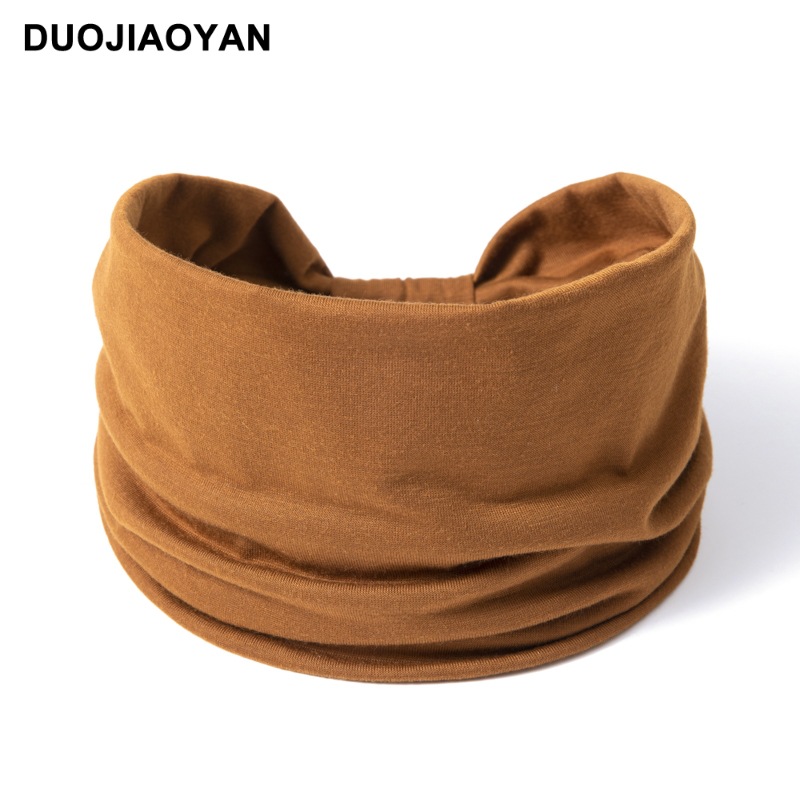 Europe and the United States new Macaron sports band edge knotting solid color elastic bundle absorbent scarf wholesale_voghion.com
