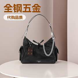 时尚黑武士女士托特包Tote斜挎包水桶包腋下包女包Carryall Cargo
