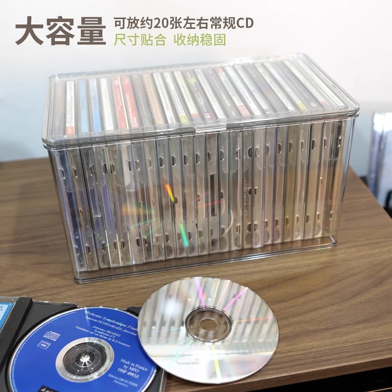 뚜껑 CD 기록 저장 상자 디스크 PS4CD 저장 기록 투명한 저장 상자를 가진 아크릴 방진 상자