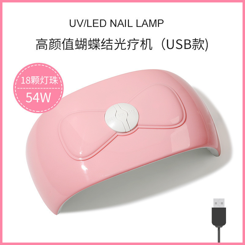 Lámpara LED de Fototerapia para Uñas, Mini Lámpara Mariposa UV, Secado Rápido, Máquina Portátil de Cocción de Esmalte