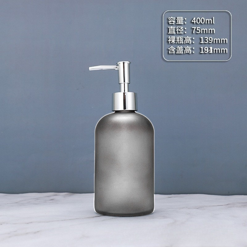 Botella de desinfectante de manos de comercio exterior botella de desinfectante de manos de alta calidad botella de vidrio 500ml botella vacía champú líquido de baño botella dividida