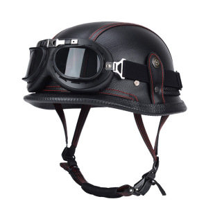Retro helmet unisex Four Seasons Universal German helmet motorcycle personality cool helmet summer half helmet