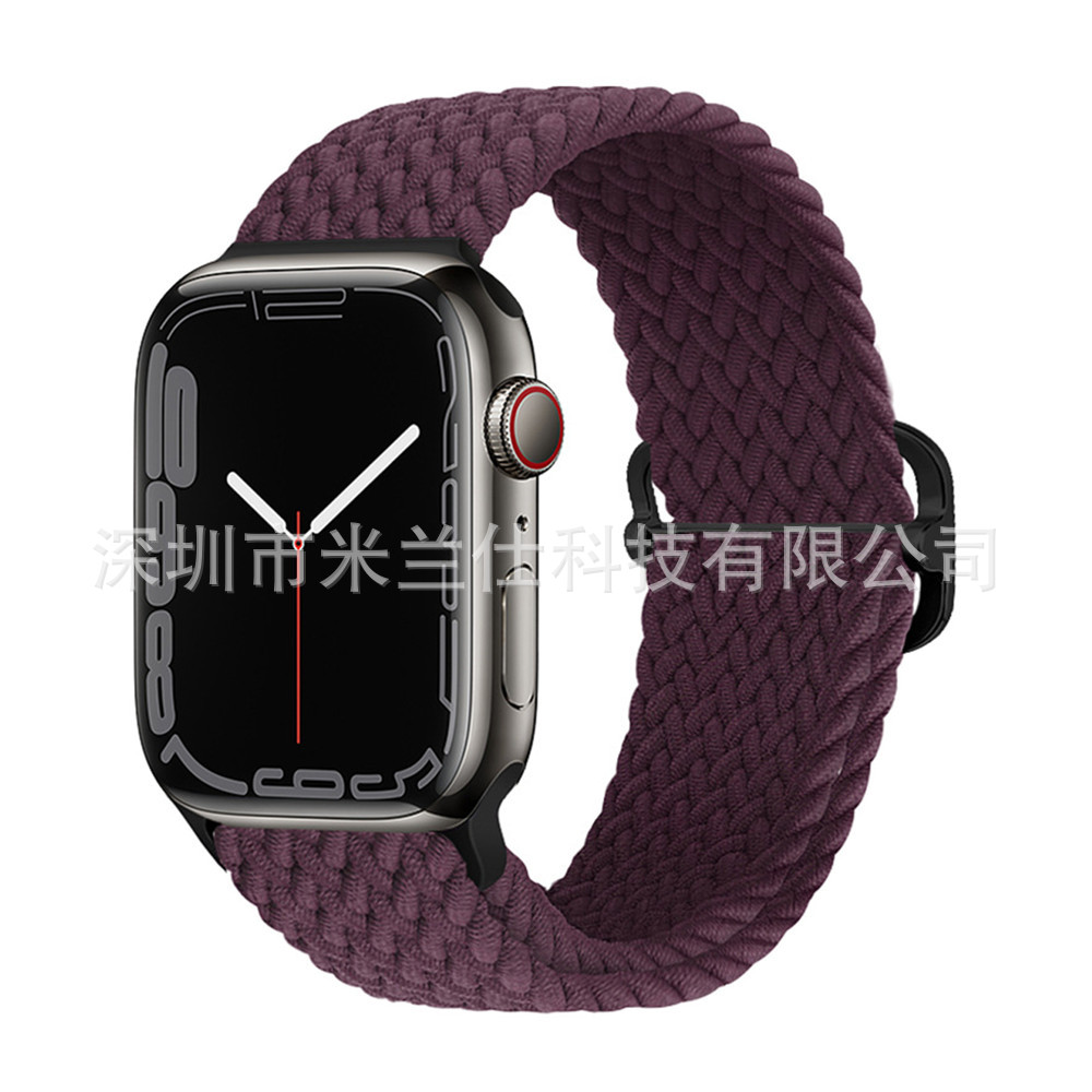 Nylon tejido para Apple iwatch456789 Apple ultra2 hebilla deslizante elástica S9 correa de reloj fabricante
