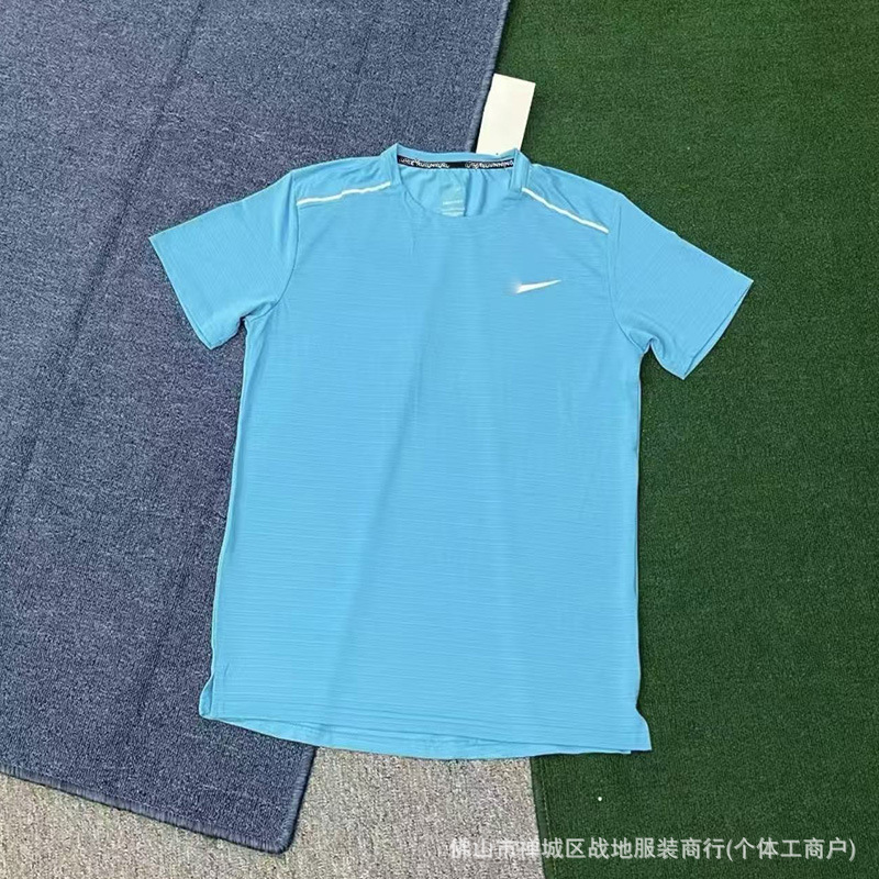 New Cross-Border Model with Three-Proof Technology and Quick-Drying Fabric, Men's Outdoor Casual Sports T-Shirt and Breathable Sports Shorts