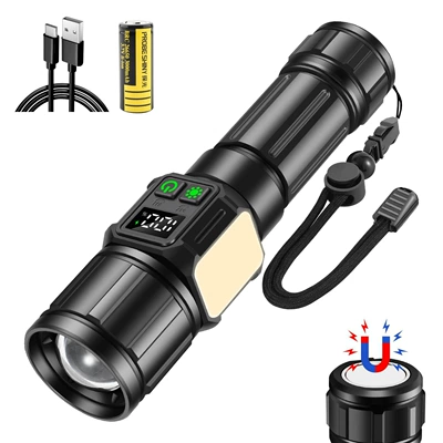 Tangguang's New High-Light Flashlight, UV fənərlər - white-laser-flashlight-1-26650-3000mah-battery