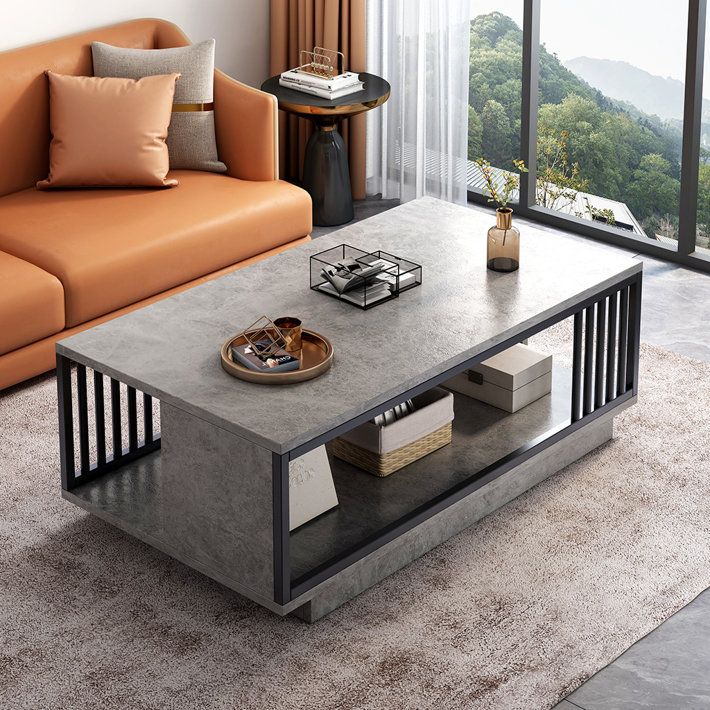 Mesa de té pequeña sala de estar doméstica 2025 nueva mesa cuadrada simple moderna para alquiler de mesa de té simple