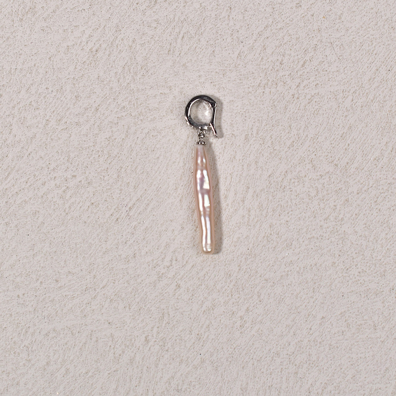 8g Weight Pendant Jewelry Making Type 14-20mm Jewelry Making Size DIY Jewelry Accessories Classification 1 Piece Quantity 925 Sterling Silver, Freshwater Pearl Material Irregular Pattern Simple Style Style Natural Fresh Water Loose Pearl Necklace Bracelet DIY Semi-Finished Products Baroque Pearl Universal Buckle Pendant Wholesale 9