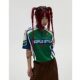 American Style Outdoor Riding Suit Elements Contrast Color T-shirt Sports Style Niche Deconstruction Contrast Color Elastic Breathable Slim Five Points