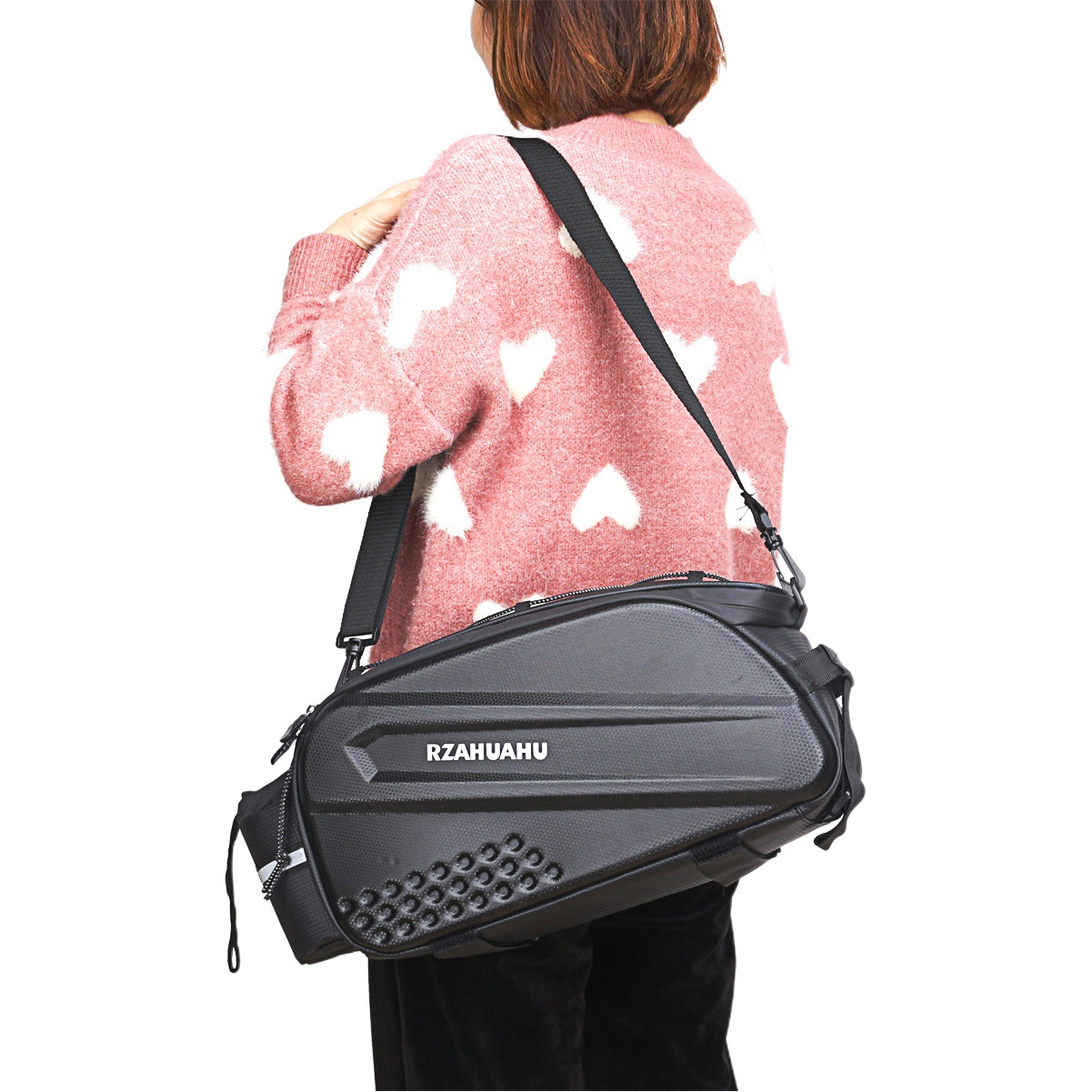 Bicycle driving bag hard shell rear shelf bag mountain bike carrying bag tail bag front and rear seat bag cycling accessories