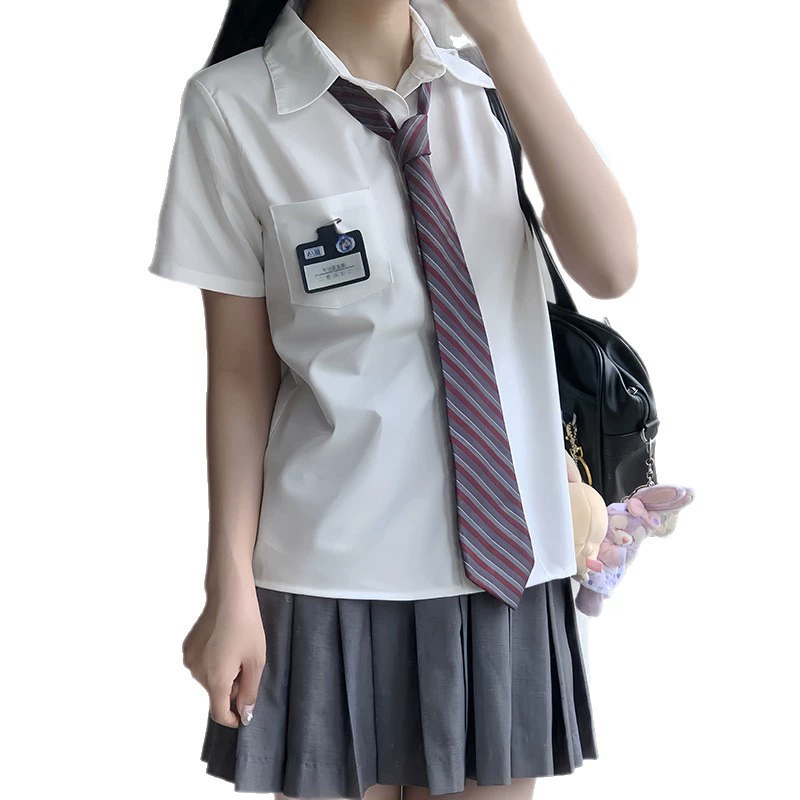 Japanese cloth, solid shirt, oversize, with short sleeve