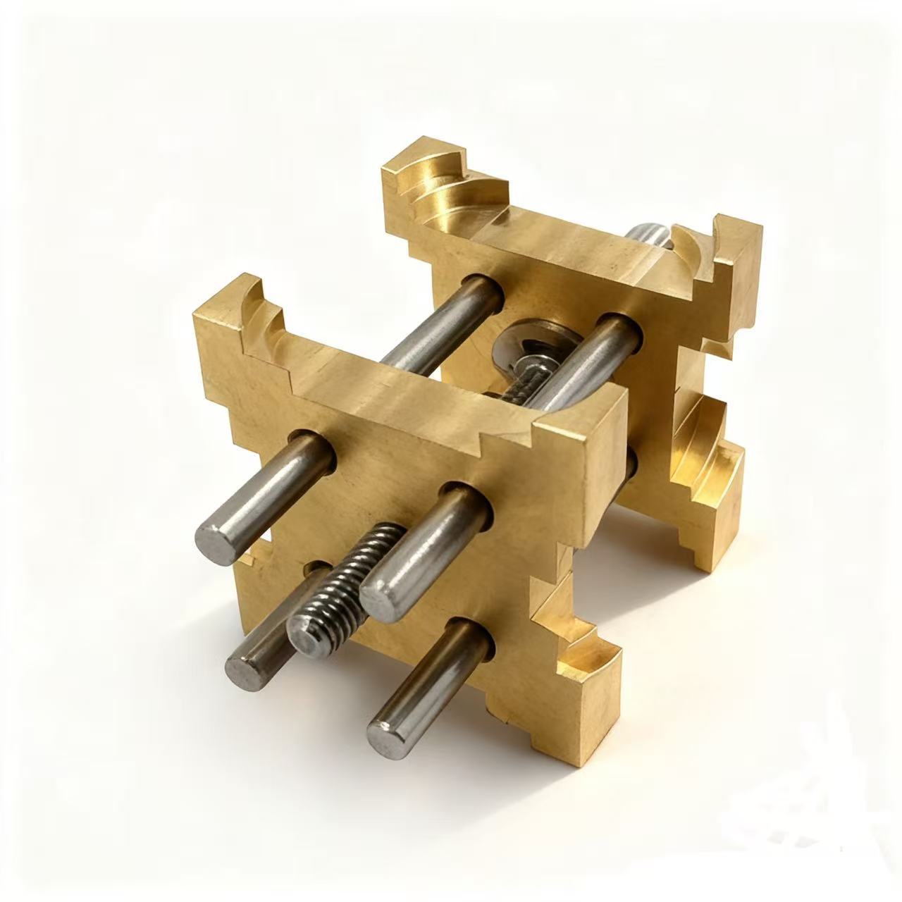 修表工具 四面纯铜机芯座 手表机芯固定座 机芯表座 铜机芯夹座