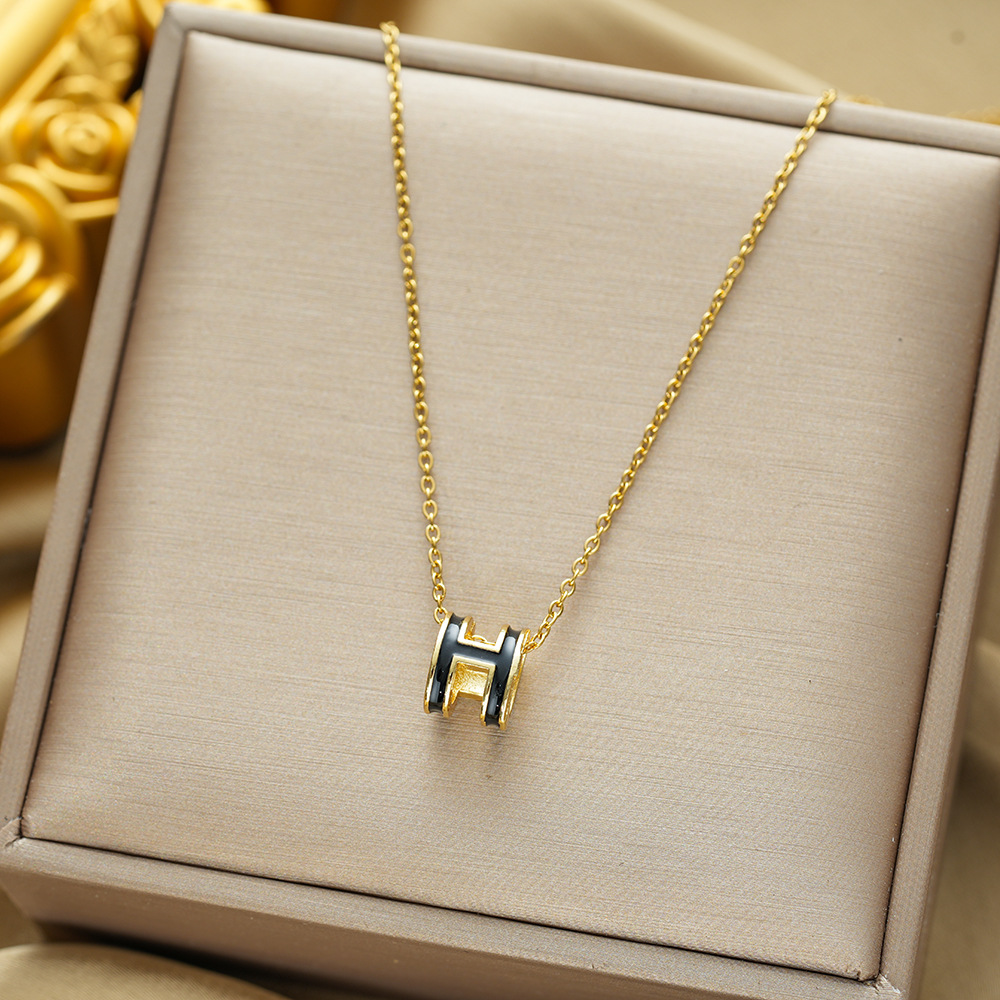 C552 골드 블랙 목걸이