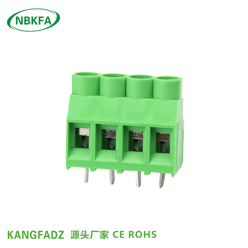 Screw-type PCB wiring terminal KF/MGF635V-6.35-2P green can stitch…