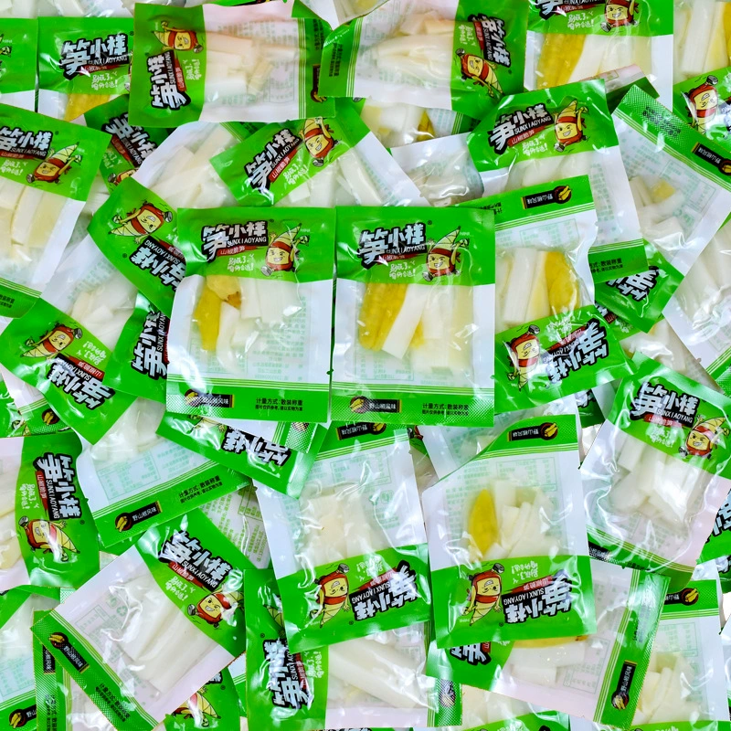 Побеги бамбука небольшой образец маринованный Перец Хрустящие побеги бамбука небольшая упаковка Чистые красные закуски для отдыха мгновенный свежий горный перец побеги бамбука закуски оптом