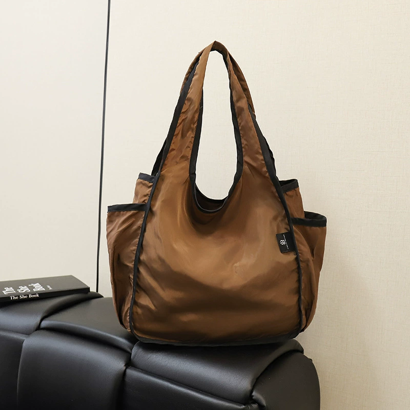 Capacious shoulder bag, foldable one-shoulder bag, shopping bag, (Physicals)