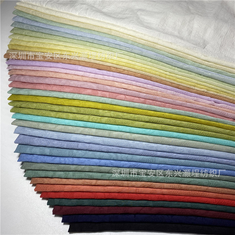 春夏 天丝锦纶提花仿花萝 中国风汉服连衣裙布料 紫荆花Tencel