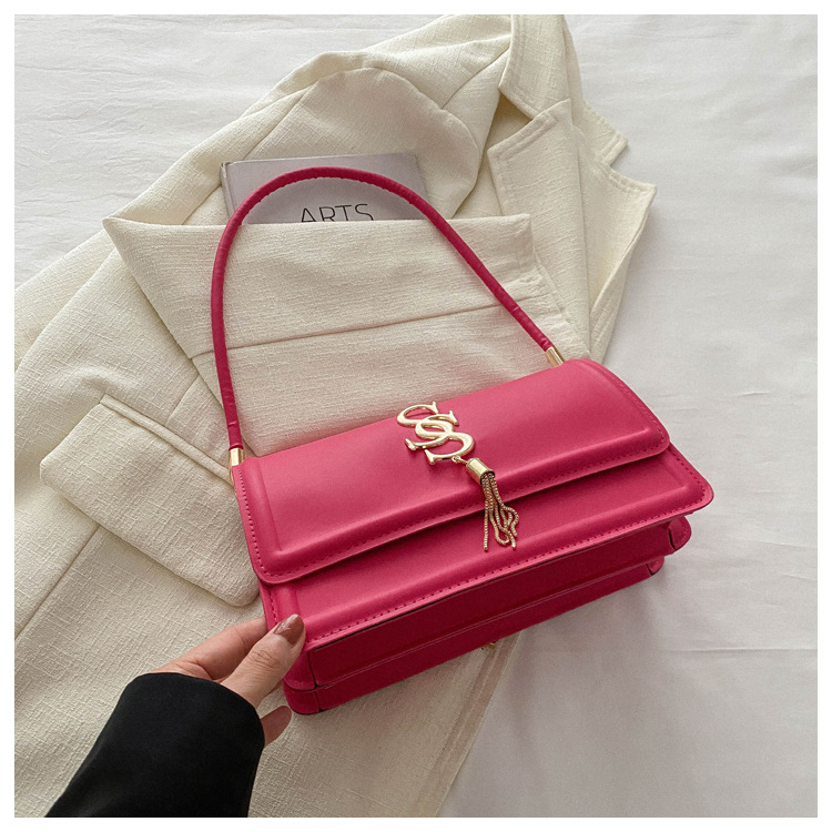 Personalized and Minimalist High-quality and Versatile Korean Version Bag for Women's Bag 2024 Spring New Car Sewn Single Shoulder Underarm Handbag_voghion.com