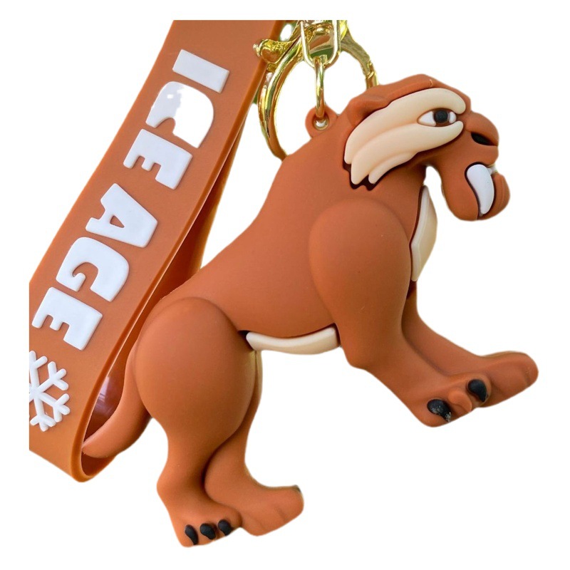 Creativo de dibujos animados Ice Age llavero lindo Mannie Sid bolsa colgante pequeño regalo al por mayor