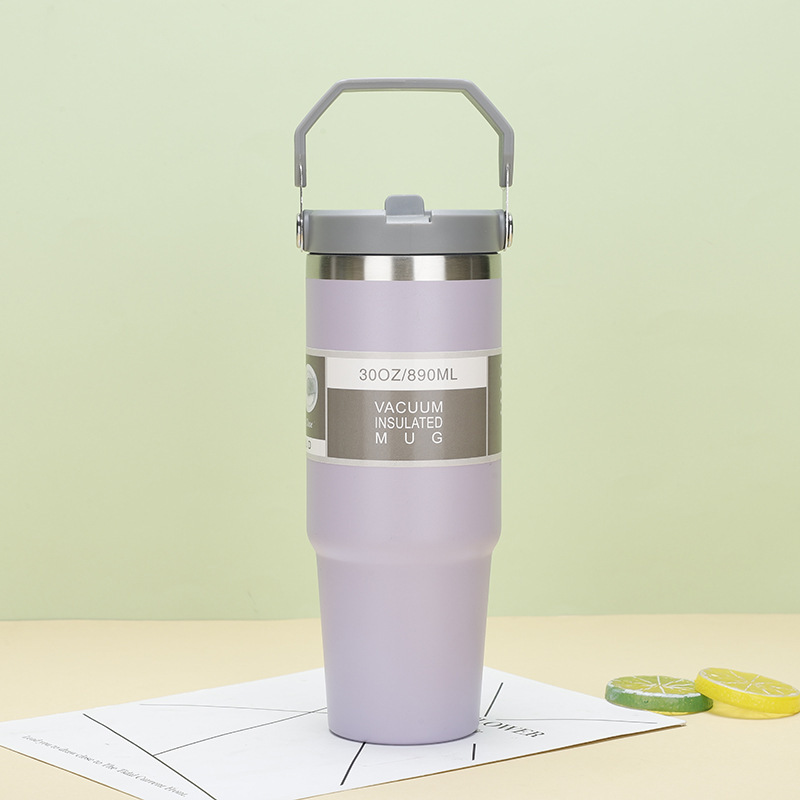 Vaso de aislamiento de gran capacidad para automóvil de vacío de doble capa de acero inoxidable 304 transfronterizo