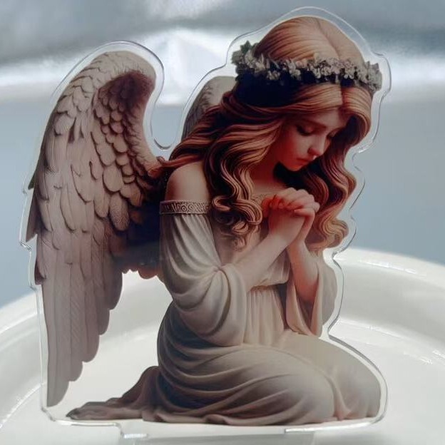 Cross-Border Guardian Prayer Angel Acrylic Stand Ornament Desktop Craft 2D Acrylic Desktop Ornament Gift Cross-Border Guardian Prayer Angel Acrylic Stand Ornament Desktop Craft 2D Acrylic Desktop Ornament Gift