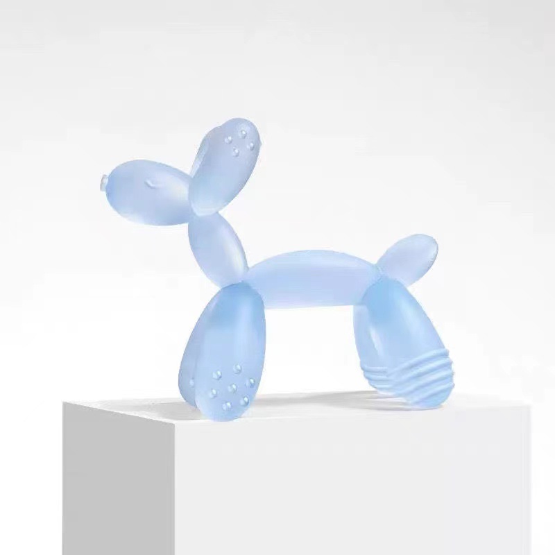 Balón en stock juguetes de goma de diente para perros silicona líquida palillos de dientes para bebés de grado alimenticio goma de diente para niños mordidos