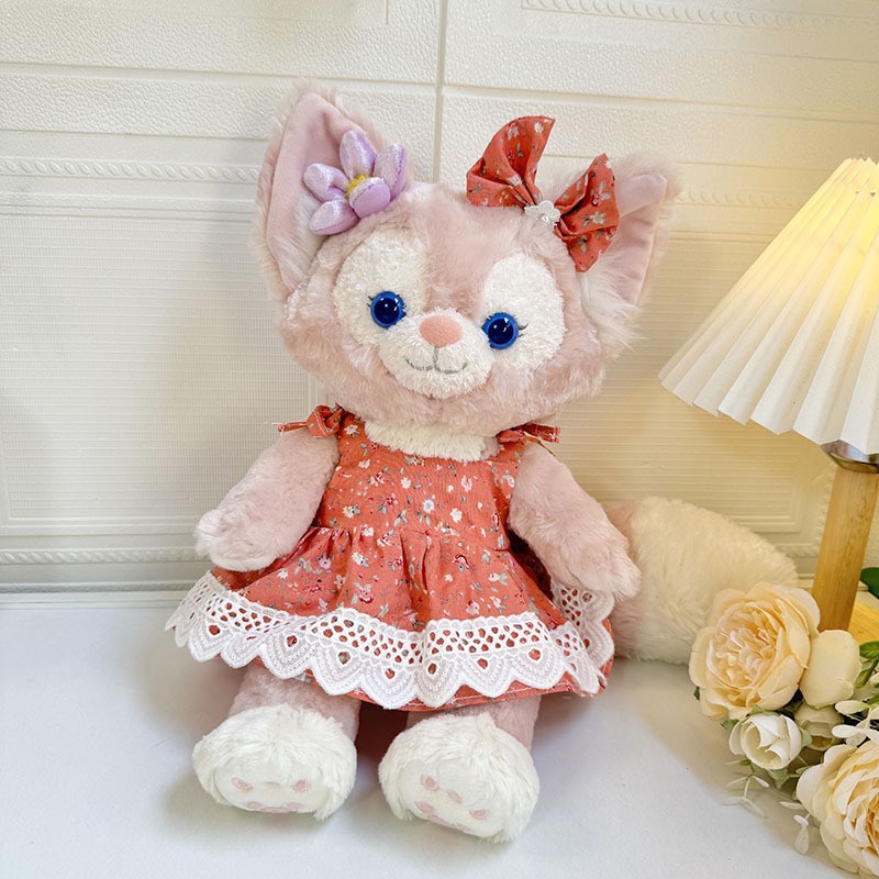 오렌지 꽃무늬 레이스 스커트