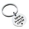 Thanksgiving you for loving us as Father's Day/Mother's Day stainless steel keychain